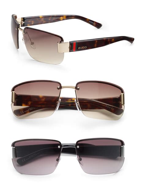 gucci sunglasses sale mens|gucci rimless sunglasses men.